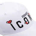 Dsquared2 Icon Heart Pixel baseball cap - White