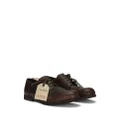 Dolce & Gabbana logo-tag leather derby shoes - Brown