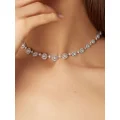 David Morris 18kt white gold Elizabeth diamond necklace - Silver