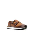 Magnanni buckle-fastened slip-on sneakers - Brown