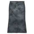 Balenciaga distressed denim maxi skirt - Grey