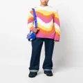 Marni crochet-knit long-sleeve hoodie - White