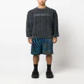 Versace Greca cable-knit jumper - Black
