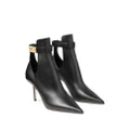 Jimmy Choo Nell 85mm pointed-toe ankle boots - Black