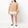 MSGM argyle-check virgin wool miniskirt - Neutrals