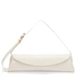 Jil Sander large Cannolo leather shoulder bag - White