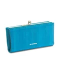 Jil Sander Goji leather purse - Blue