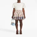 ETRO Berry-print ruffled miniskirt - White