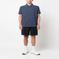 Moncler raised-logo cotton polo shirt - Blue