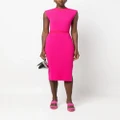 Karl Lagerfeld sleeveless knitted midi dress - Pink