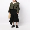 Yohji Yamamoto folded-panel cropped jacket - Green