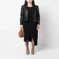 IRO asymmetrical-hem pencil skirt - Black