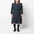 Thom Browne knee-length pleated skirt - Blue