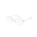 Montblanc square-frame optical glasses - Silver