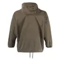 Moschino logo-patch zip-up cotton jacket - Green