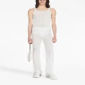 Dion Lee Snakeskin semi-sheer trousers - White