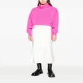 MSGM roll-neck ribbed-knit sweatshirt - Pink