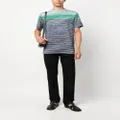 Missoni gradient-effect striped cotton T-shirt - Blue