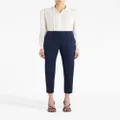 ETRO tapered-leg mid-waist trousers - Blue