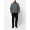 Stone Island Compass-patch padded down jacket - Grey