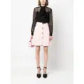 Moschino heart-button high-waist miniskirt - Pink