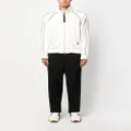 TOM FORD logo-patch zip-up jacket - White