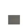 Prada enamel-logo Saffiano leather cardholder - Grey