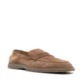 Tod's Slipper penny-slot suede loafers - Brown
