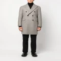 Boglioli double-breasted buttoned wool coat - Neutrals