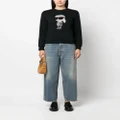 Karl Lagerfeld Ikonik rhinestone-embellished sweatshirt - Black
