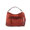 ISABEL MARANT suede-finish leather tote bag - Red