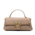 PINKO large Lady Love Puff quilted tote bag - Neutrals