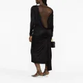 Versace x Dua Lipa knotted backless dress - Black