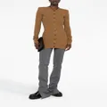 WARDROBE.NYC crew-neck knitted cardigan - Brown