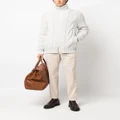 Brunello Cucinelli cable-knit padded jacket - Grey