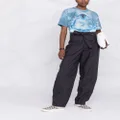 Kenzo waist-tied cargo trousers - Blue