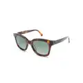 Moncler Audree square-frame sunglasses - Brown