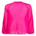 Essentiel Antwerp button-down collarless blouse - Pink