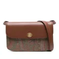 ETRO paisley-print leather crossbody bag - Brown