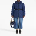 ETRO zipped hooded puffer jacket - Blue
