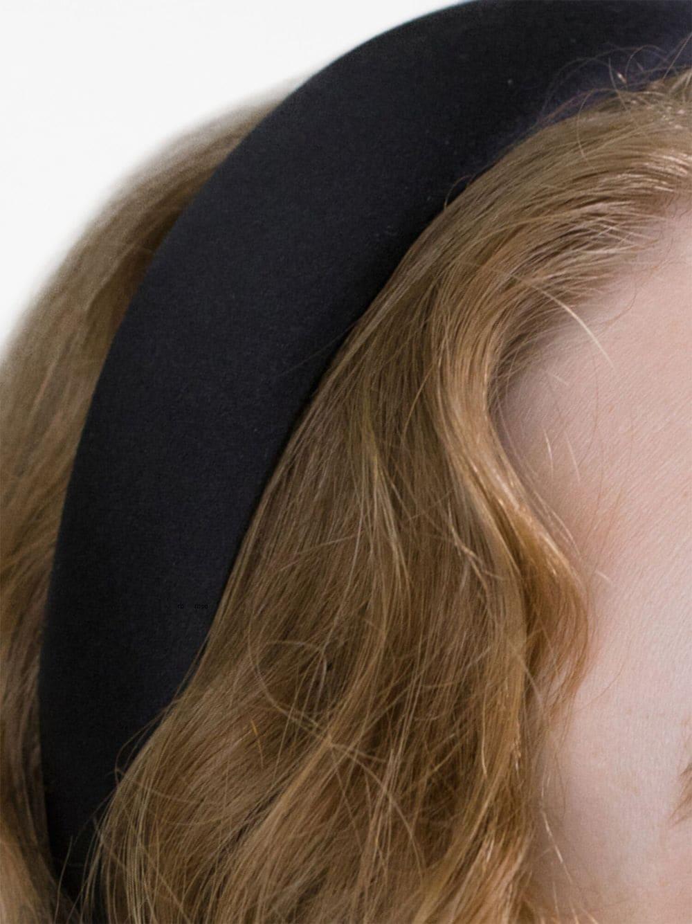 Jennifer Behr Kate silk headband - Black