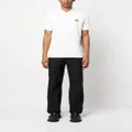 Moncler logo-patch cotton polo shirt - White