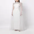 Jenny Packham Ingrid crystal-embellished gown dress - White