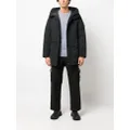 Stone Island Compass-patch padded coat - Black