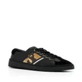 Bally python-print panelled low-top sneakers - Black