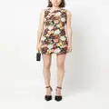 alice + olivia Wynell floral-print sleeveless minidress - Black