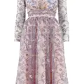 Giambattista Valli Popping Paisley embroidered tulle dress - Pink