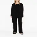 Missoni straight-leg zigzag-embroidery trousers - Black