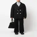 Lanvin double-breasted wool coat - Black