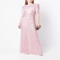 Jenny Packham Nettie rhinestone-embellished dress - Pink